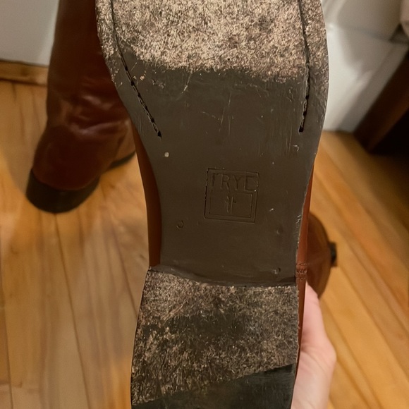 Frye Melissa Button Tall Riding Leather Boots 6 B - Picture 7 of 9